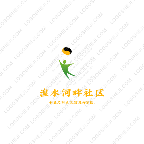 湟水河畔社區(qū)logo設(shè)計